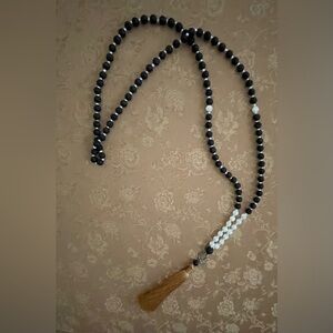 VGC (Like New) Mala Bead Lava Stone Necklace.